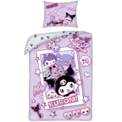 Posteľné obliečky z mikrovlákna Kuromi - Galaxy Pop
