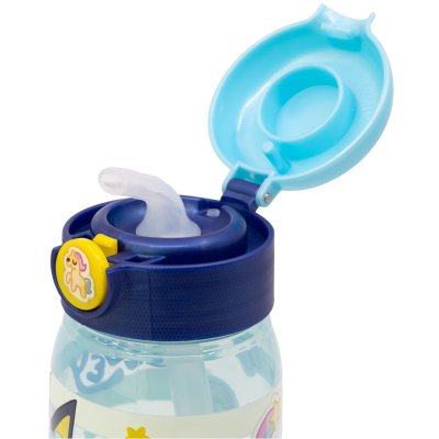 Plastová fľaša na pitie so slamkou a viečkom Bluey