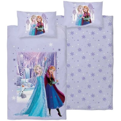 Obliečky do detskej postieľky Ľadové kráľovstvo - Anna a Elsa
