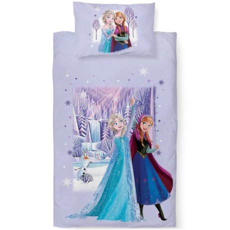 Obliečky do detskej postieľky Ľadové kráľovstvo - Anna a Elsa