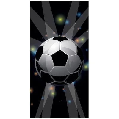 Bavlnená plážová osuška Futbalová lopta v žiare reflektorov