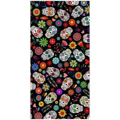 Bavlnená plážová osuška Lebky Mexicana