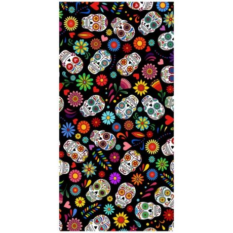 Bavlnená plážová osuška Lebky Mexicana