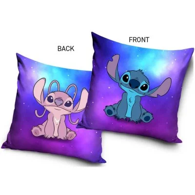 Velúrový vankúš Stitch & Angel - Snívanie pod Hviezdami