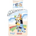 Bavlnené posteľné obliečky Bluey - Hrátky na pláži