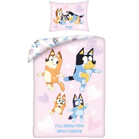Bavlnené posteľné obliečky Bluey - Tanečná nálada