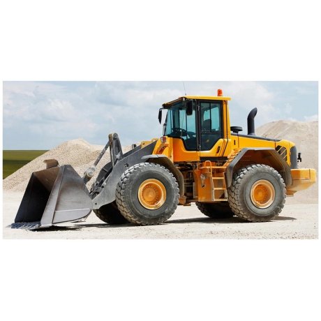 Bavlnená plážová osuška Veľký žltý bager