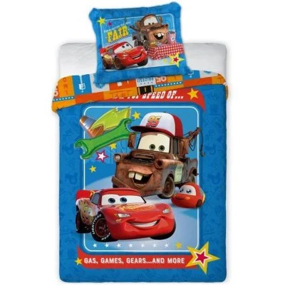 Obliečky do detskej postieľky Autá – McQueen a Burák