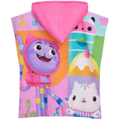 Dievčenské plážové pončo z mikrovlákna Gábinin kúzelný domček