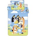 Obliečky do detskej postieľky Bluey - Šťastná rodinka