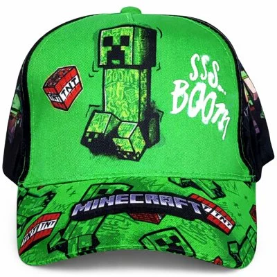 Detská šiltovka Minecraft – Creeper Boom