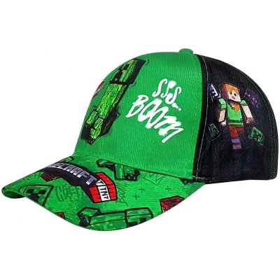 Detská šiltovka Minecraft – Creeper Boom