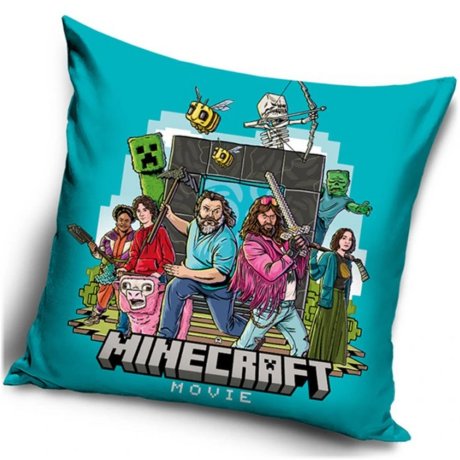 Velúrová obliečka na vankúš Minecraft Movie