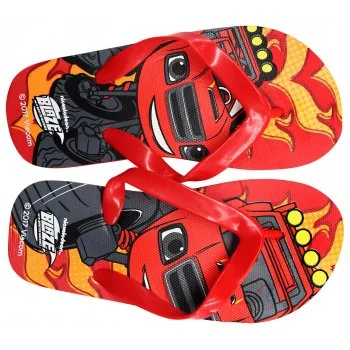 Chlapčenské plážové žabky Monster Truck Blaze - Plamienok
