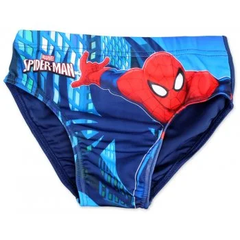 Chlapčenské slipové plavky Spiderman - modré