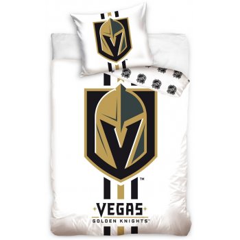 Hokejové posteľné obliečky NHL Vegas Golden Knights - biele