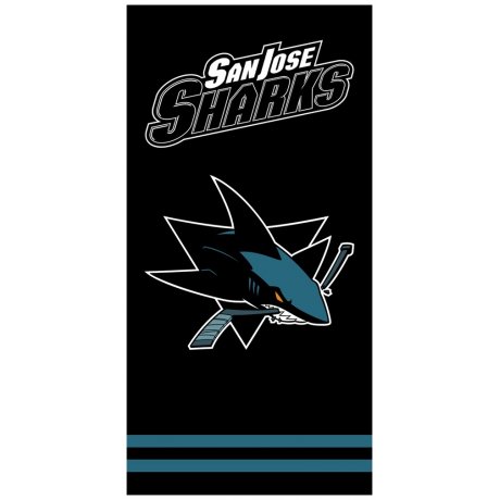 Hokejová bavlnená osuška NHL San Jose Sharks - black