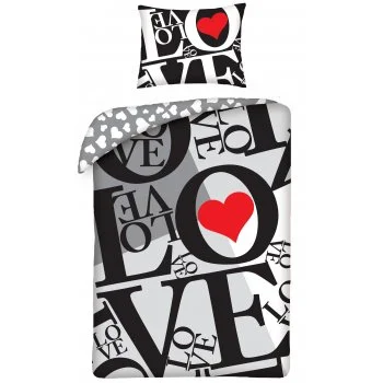 Bavlnené posteľné obliečky ❤ LOVE ❤