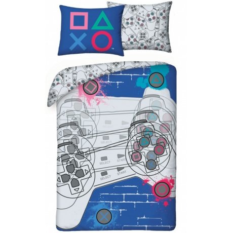 Bavlnené posteľné obliečky PlayStation