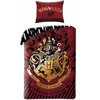 Bavlnené posteľné obliečky Harry Potter - červenohnedé