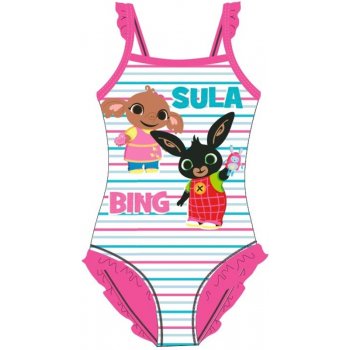 Dievčenské jednodielne plavky Zajačik Bing a Sula