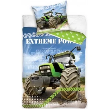 Bavlnené posteľné obliečky Traktor - Extreme Power