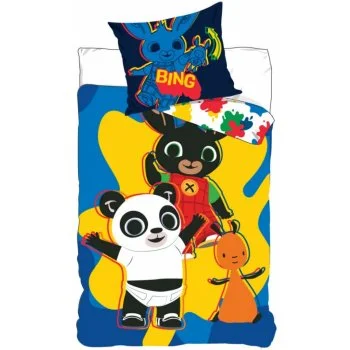 Obliečky do detskej postieľky Zajačik Bing - modré