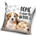Obliečka na vankúš s psíkmi - Home is where the dog is