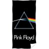 Plážová osuška s hudobným motívom Pink Floyd - motív The Dark Side of the Moon. Je vyrobená zo 100% bavlny s gramážou 320 gr./m2. Lícna strana je inšpirovaná najúspešnejším albumom kapely Pink Floyd, ktoré je s približne 45 miliónmi predaných kópií zároveň aj jedným z najúspešnejších hudobných albumov histórie. Ako jedno z mála západných albumov ho v roku 1978 vydal aj československý podnik Supraphon. Motív použitý na obalu albumu a zároveň aj na tejto osuške je optický hranol rozkladajúci biele svetlo. Druhú stranu osušky tvoria husto tkané froté slučky, vďaka ktorým je zaručená vynikajúca savosť. Je ideálna pre všetkých milovníkov rockovej muziky, a to nielen na doma, ale hodí sa aj na pláž, alebo k bazénu. Farby tejto osušky sú veľmi intenzívne aj po mnohých praniach. Jej rozmery sú 70 x 140 cm.
Táto osuška Pink Floyd získala medzinárodný certifikát OEKO-TEX STANDARD 100, ktorý zaručuje rozmerovú a farebnú stálosť materiálu aj to, že výrobok neobsahuje škodlivé látky.