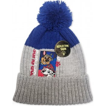 Chlapčenská čiapka z reflexnej priadze Labková patrola - Paw Patrol