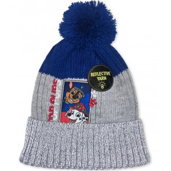 Chlapčenská čiapka z reflexnej priadze Labková patrola - Paw Patrol