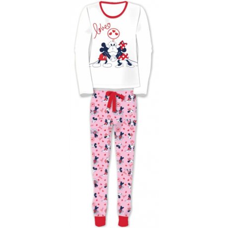 Dámske bavlnené pyžamo Minnie Mouse - dlhé